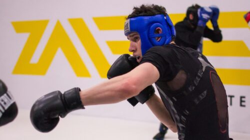 Intense Boxing Match Training Action 4K Desktop Wallpaper