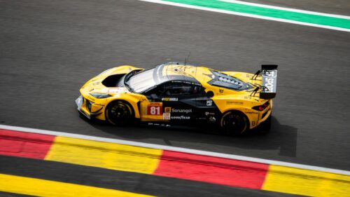 TF Sport Corvette Z06 GT3.R Racing Car High Speed 4K Wallpaper