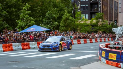 Subaru Rally Car Red Bull Racing Action Desktop Wallpaper