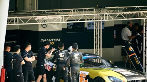 Phantom Pro Racing Team Pit Lane Preparations 4K Desktop Wallpaper