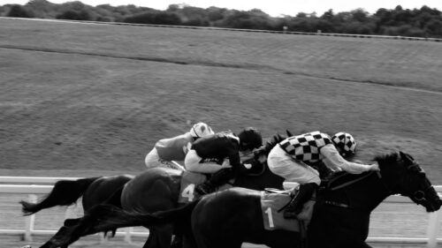 Dramatic Horse Racing Action Sport High Quality PC Wallpaper