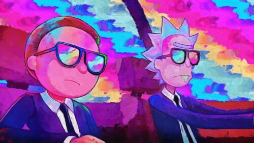 Rick and Morty Cosmic Adventure Sci Fi Portal High Definition 4K PC Wallpaper