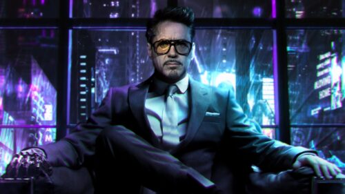 Stunning Robert Downey Jr Portrait in Cinematic Lighting High Resolution 4K Desktop Wallpaper