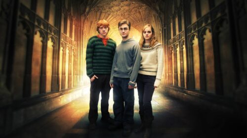 Ron Weasley Casting Magic Spells High Resolution Cinematic Desktop Wallpaper