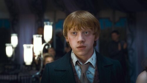 Ron Weasley Gryffindor Magic Wand Casting Spells 4K Desktop Wallpaper