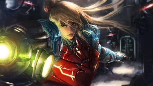 Samus Aran Desktop Wallpaper – High Quality Metroid Gaming Background for PC