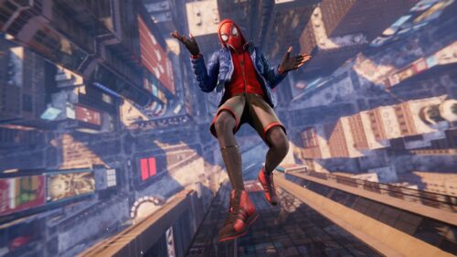 Spider-Man Miles Morales Gaming Wallpaper 4K High Definition Desktop Background