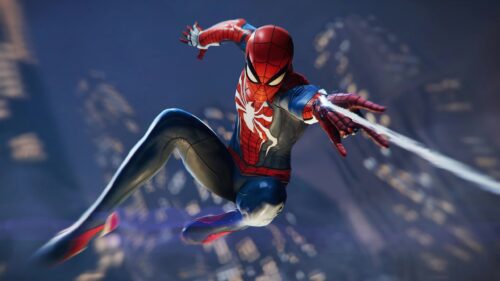 Epic Spider-Man Swinging Through New York City Skyline 4K Desktop Wallpaper