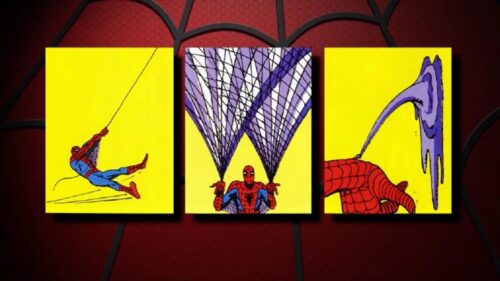 Epic Cinematic Spider-Man Swinging Through New York City Skyscrapers 4K Desktop Wallpaper