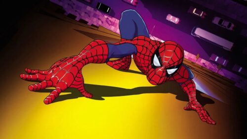 Cinematic Marvel Spider-Man Swinging Across New York City Skyline 4K Desktop Wallpaper