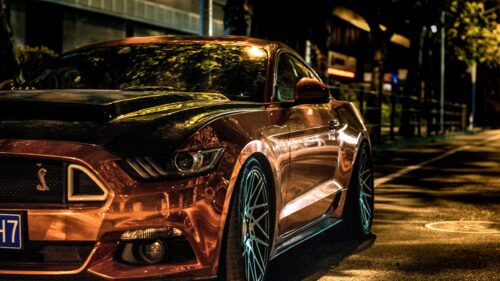 Aggressive Custom Ford Mustang Shelby GT500 Sports Car 4K Desktop Wallpaper