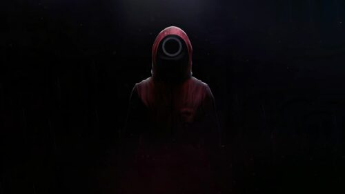 Minimalist Squid Game Red Light Green Light Dalgona Aesthetic High Definition 4K PC Wallpaper
