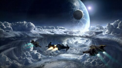Star Citizen Spaceship Exploration 4K Gaming Wallpaper for Desktop PC