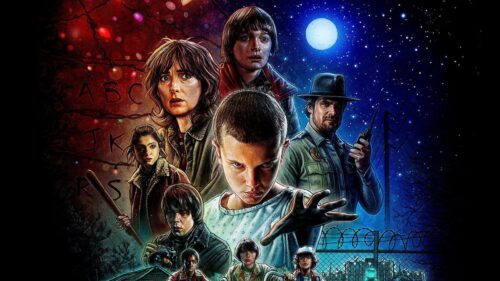 Stranger Things Dark Aesthetic Upside Down Landscape 4K Desktop Wallpaper