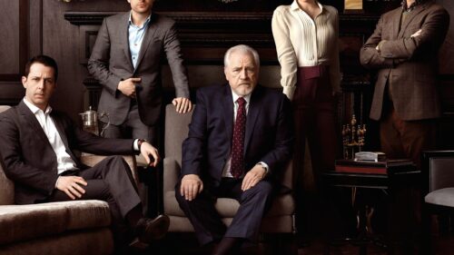 Minimalist Succession TV Show Abstract Business Aesthetic 4K Desktop Wallpaper