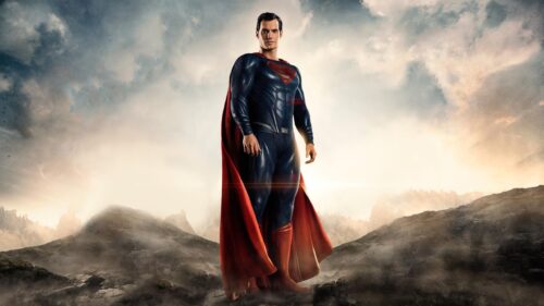 Epic Superman Flying Across the Sky Cinematic 4K Desktop Wallpaper