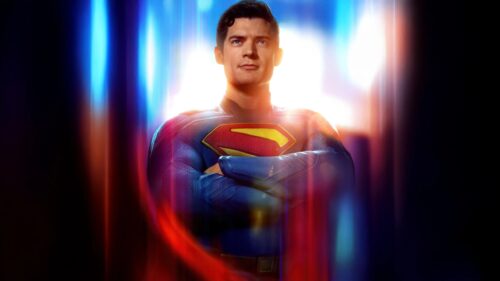 Epic Superman Flying Through the Clouds High Definition 4K Desktop Wallpaper