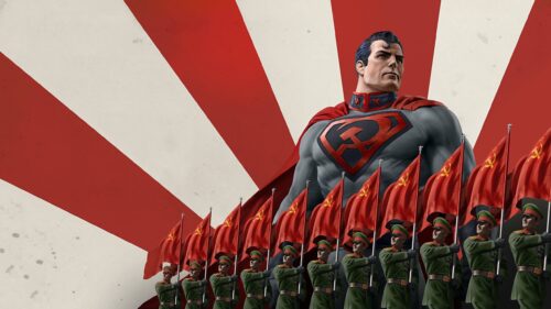 Epic Cinematic Superman Flying Above Metropolis Skyline 4K Desktop Wallpaper