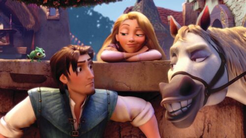 Magical Tangled Rapunzel Lantern Scene High Definition Desktop Wallpaper