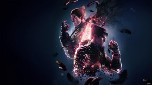 Tekken 8 Kazuya Mishima Intense Combat 4K Gaming Wallpaper for PC Desktop