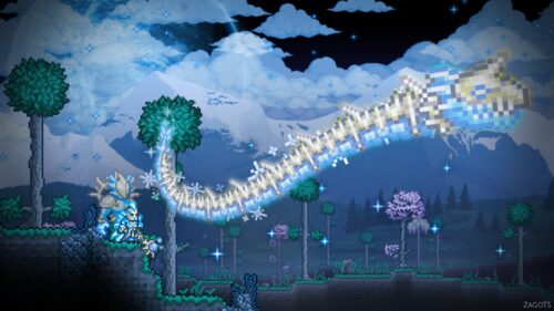 Stunning Terraria Landscape Gaming Wallpaper for Desktop 4K – Epic PC Background