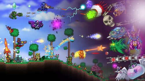 Epic Terraria World Gaming Wallpaper 4K High Resolution Desktop Background