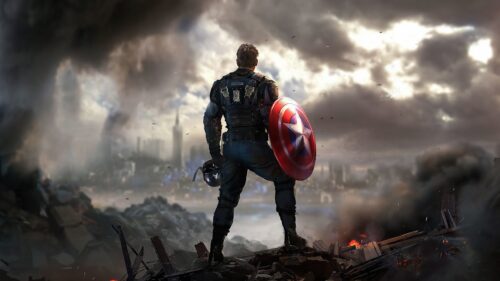 Epic Avengers Team Assemble Cinematic Action Scene High Resolution Desktop Wallpaper