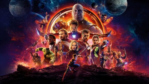 Epic Avengers Team Assemble Cinematic Action Scene High Resolution Desktop Wallpaper
