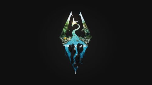 The Elder Scrolls Skyrim Gaming Wallpaper – Stunning Dragonborn Landscape for PC Desktop
