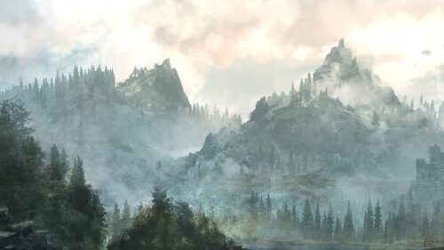 Epic The Elder Scrolls Skyrim Gaming Wallpaper 4K for PC Desktop