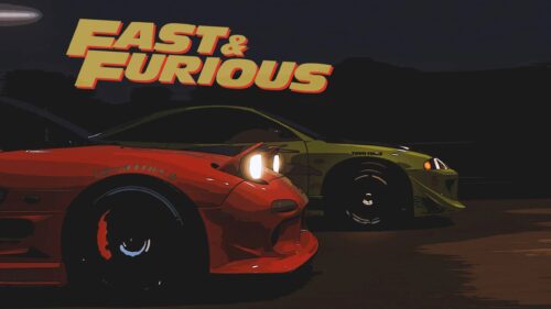 Intense The Furious Concept Art Dramatic Cinematic Action Scene High Resolution Desktop Wallpaper