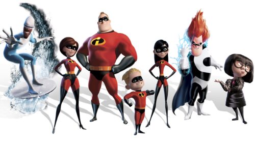The Incredibles Family Superhero Action Dynamic 4K Desktop Wallpaper