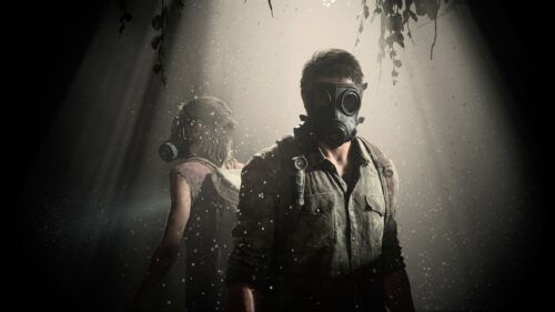The Last of Us Joel and Ellie Post-Apocalyptic Gaming Wallpaper 4K for PC Desktop