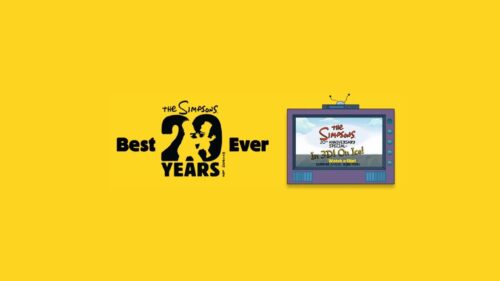 Iconic The Simpsons Family Sitting on the Couch Living Room Scene High Resolution Desktop Wallpaper