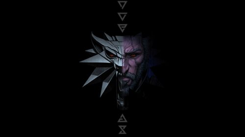 Geralt of Rivia Standing in Foggy Velen Witcher 3 Atmosphere 4K Desktop Wallpaper