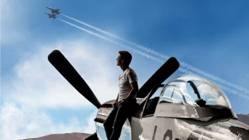 High-Quality Top Gun Maverick F 18 Super Hornet Cinematic Flight Scene 4K Desktop Wallpaper