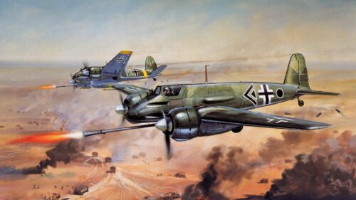German Henschel Hs 129 Ground Attack Aircraft WWII Desktop Wallpaper