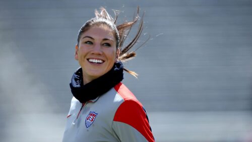 Hope Solo Smiling US Women’s National Soccer Team Desktop Wallpaper