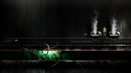 Dark Sci Fi Industrial Laboratory Technology PC Wallpaper