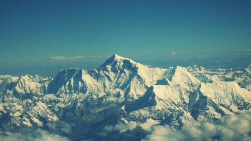 Breathtaking Aerial View of Snow Capped Himalayan Mountain Peaks 4K Wallpaper