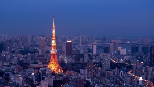 Stunning Tokyo Tower Night Skyline View 4K PC Wallpaper