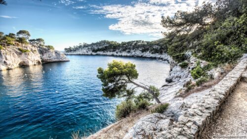 Stunning Mediterranean Calanque Seaside Landscape PC Wallpaper