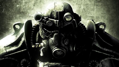 Fallout T-51 Power Armor Helmet Cinematic 4K PC Wallpaper