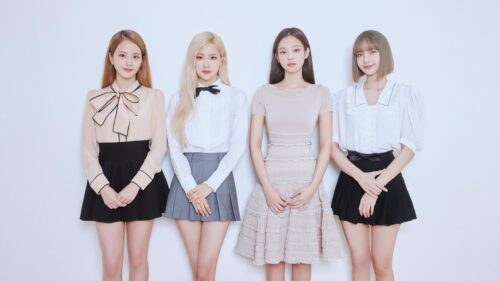 BLACKPINK Group Members Elegant Fashion Portrait 4K Wallpaper