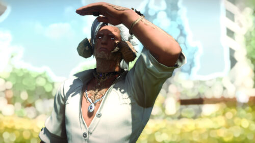 Final Fantasy XIV Au Ra Male Character Looking Into The Distance 4K PC Wallpaper