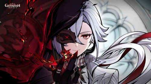 Arlecchino The Knave from Genshin Impact High Quality Desktop Wallpaper