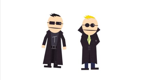 Terrance and Phillip Matrix Parody South Park Desktop Wallpaper