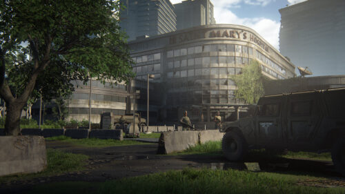 The Last of Us Part II Saint Marys Hospital Exterior PC Wallpaper