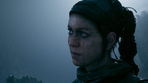 Senua from Hellblade Cinematic Blue Atmosphere 4K PC Wallpaper