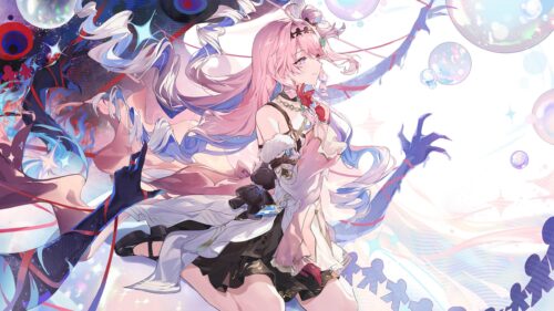 Elysia Honkai Impact 3rd Pink Hair Anime Girl 4K PC Wallpaper